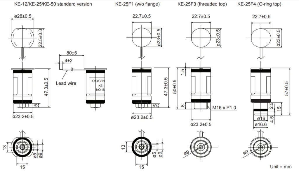 KE-25 Figaro сенсор Кислорода O2
