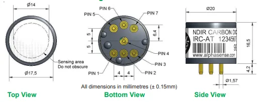 IRC-AT Alphasense Сенсор Углекислого газа (Диоксид углерода) CO2