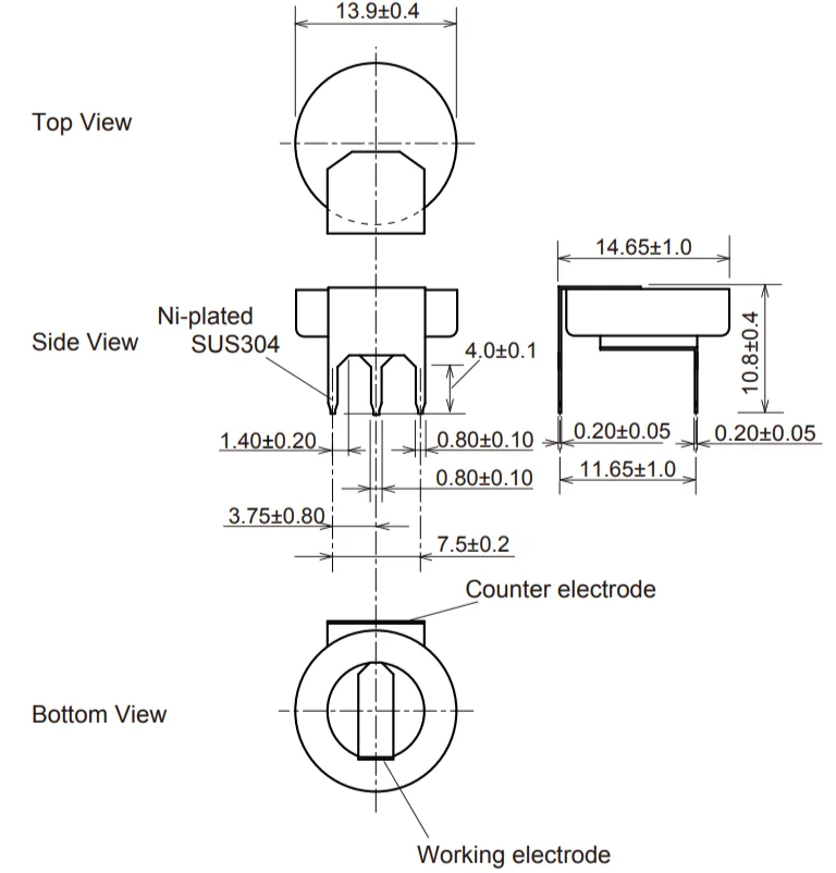 TGS5141-P00 Figaro сенсор Угарного газа CO