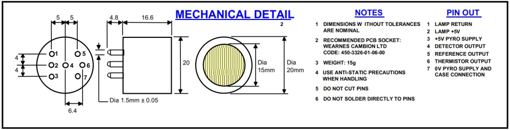 схема сенсора dynament