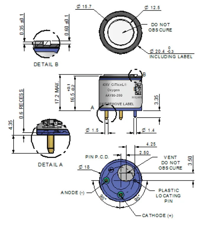 4OXV CiTiceL Сенсор на кислород
