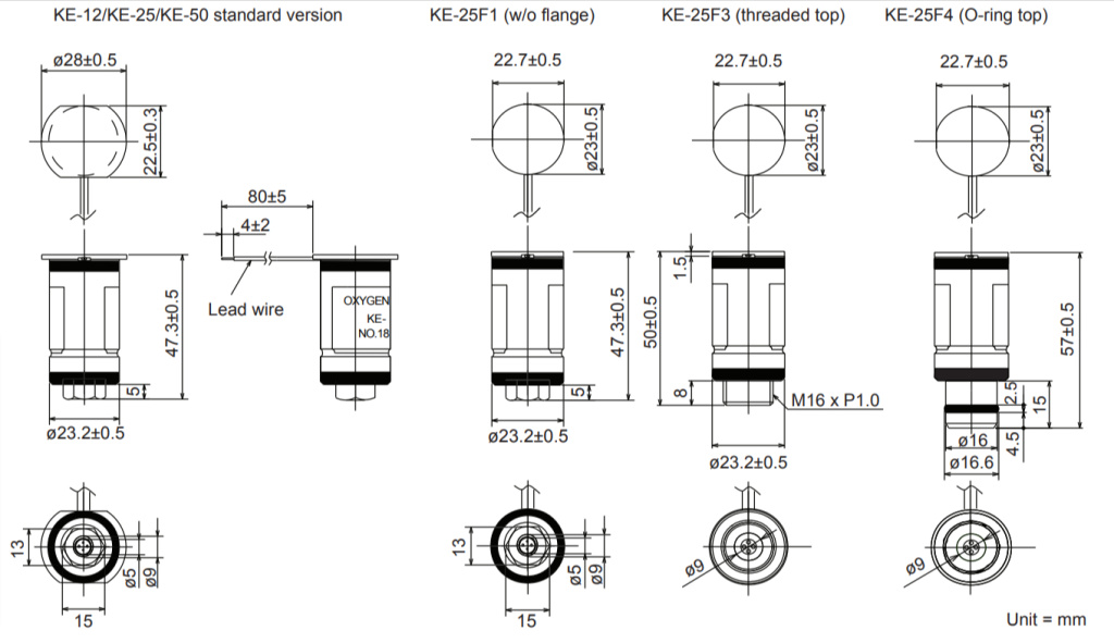 KE-25 Figaro сенсор Кислорода O2