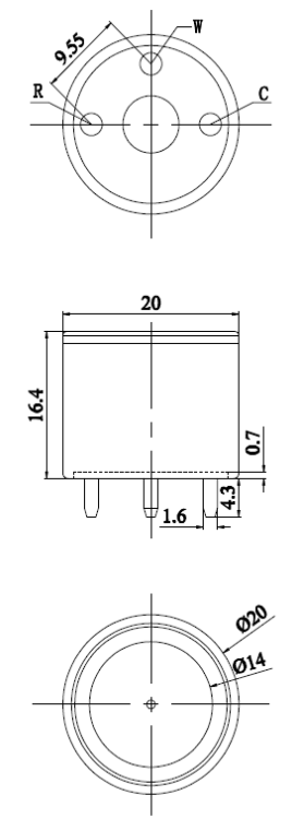 ME3-CL2 Winsen сенсор газа Хлора CL2 602.png