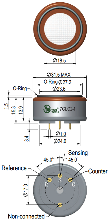 7CLO2-1 Semeatech сенсор Диоксида хлора CLO2 809.png