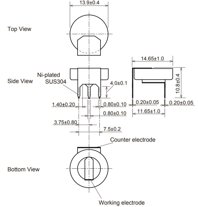 TGS5141-P00 Figaro сенсор Угарного газа CO
