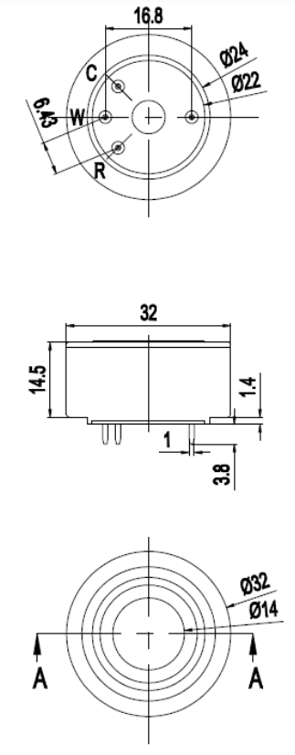 ME4-Cl2 Winsen сенсор газа Хлора CL2 595.png